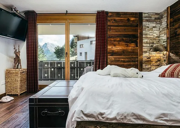 Alpesi faház Mouton A 4-bedroom Alpine Chic Escape In Saas Fee