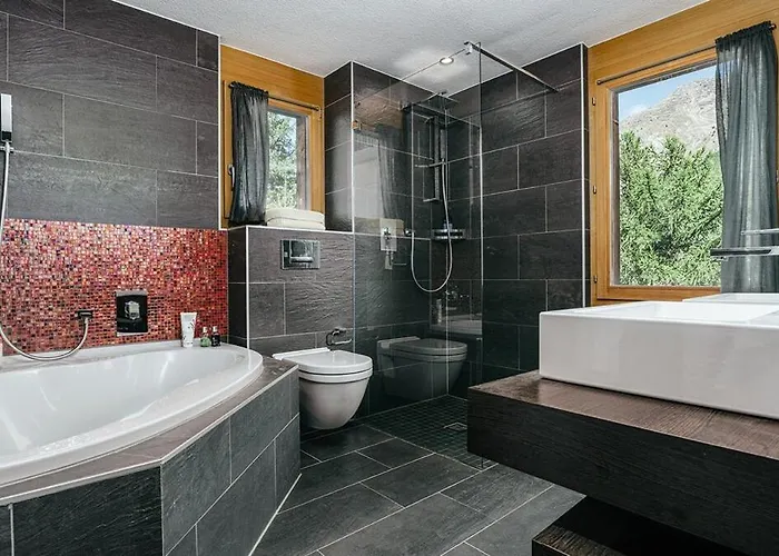 Mouton A 4-bedroom Alpine Chic Escape In Alpesi faház Saas Fee